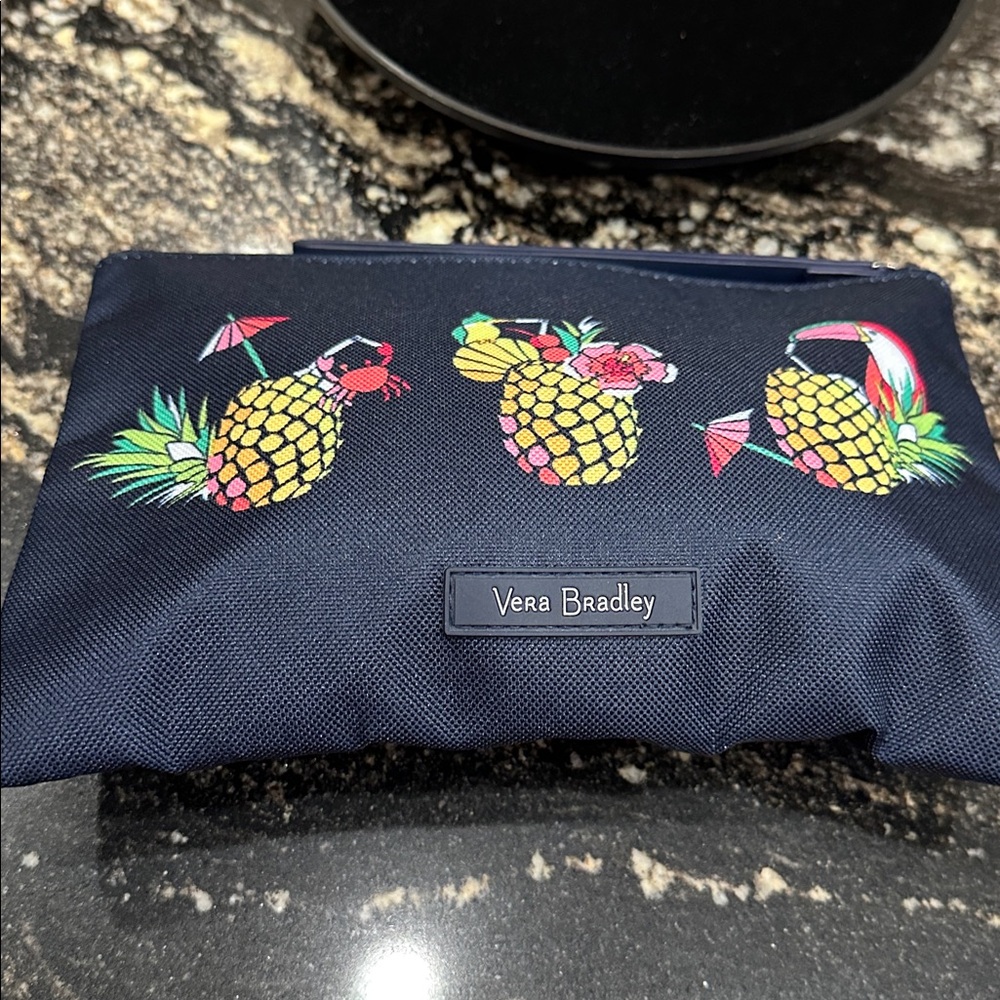 Dark Navy Blue Pineapple Pouch - Sips Gettin' Real - Picture 3 of 5